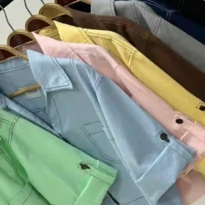 کراپ کت زنانه دو بخیه زارا جنس لینن آنزیم شست | فری سایز ۳۸ تا ۴۶ | ۸ رنگ